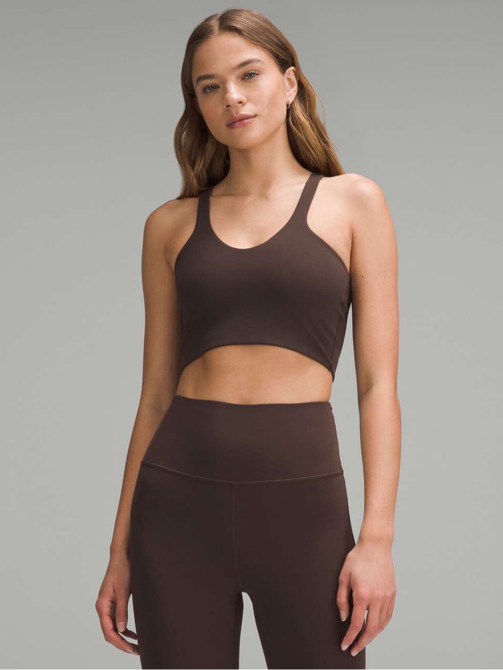 Lululemon Bend This Vand Racer Bra Light Support Espresso, A-C Cups, Size S / M - Picture 6 of 8